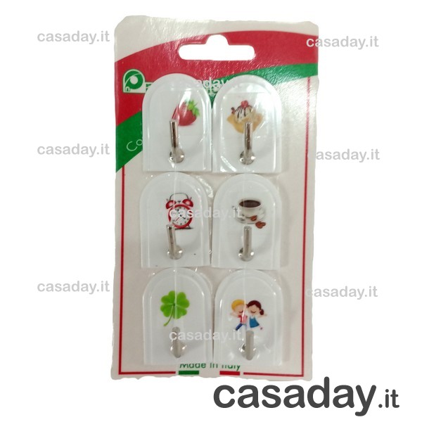 GANCI ADESIV.PZ.6 ASSORT. 